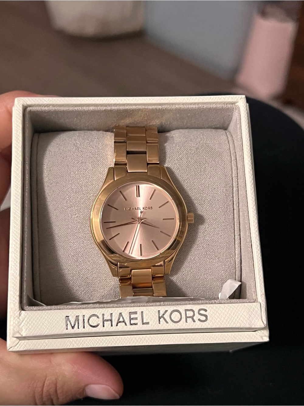 Michael Kors Rose Gold-Tone Women's Bracelet Watch